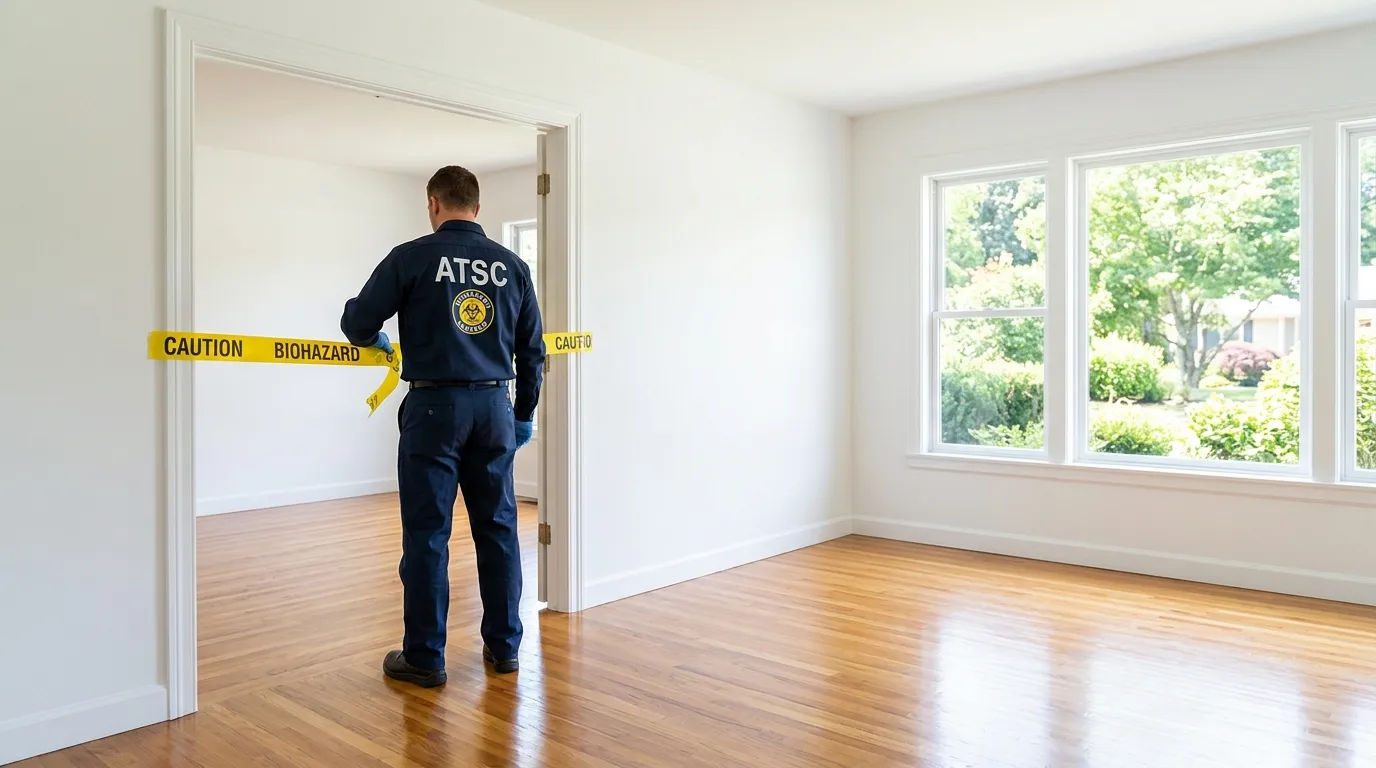 Certified biohazard cleanup crew performing Crime Scene Cleanup in Cumberland